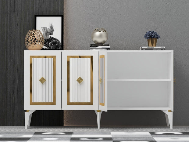 Asir Credenza con 4 ante Nora Oro