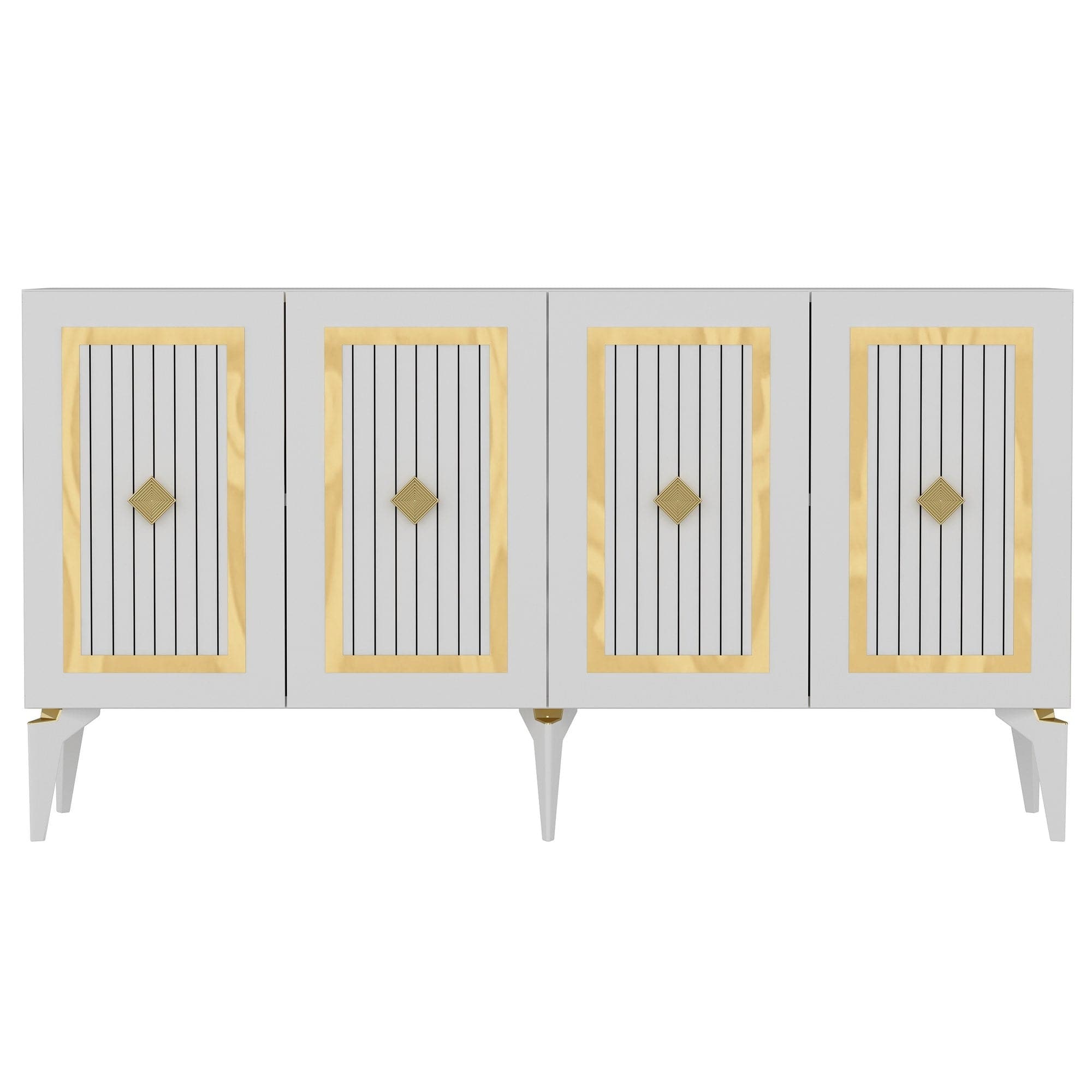 Asir Credenza con 4 ante Nora Oro