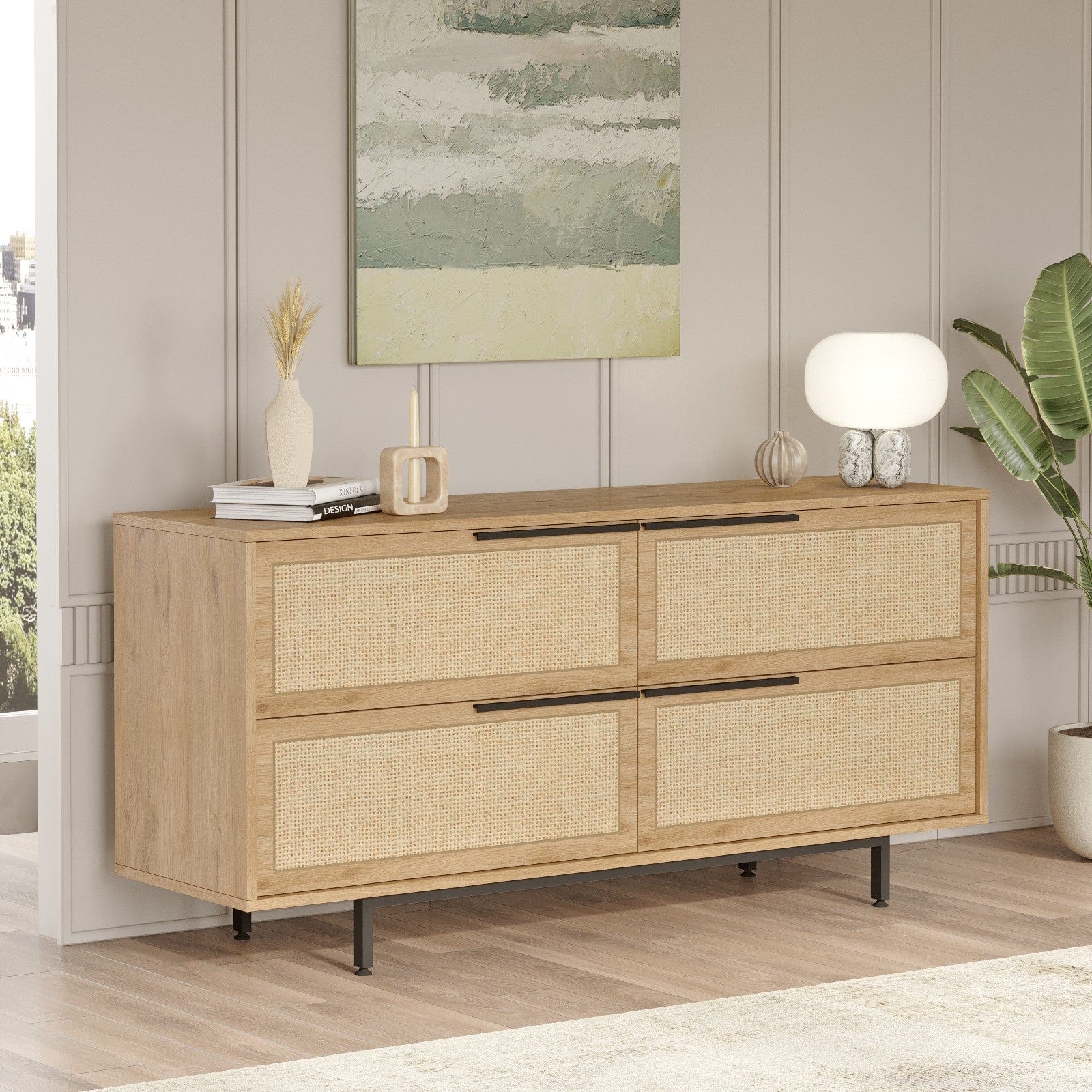 Asir Credenza con 4 ante Oris 3-Su Noce