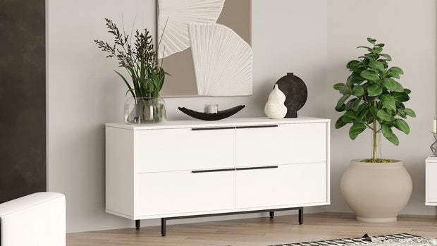 Credenza con 4 ante Oris 3-W Bianco