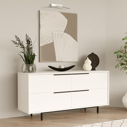 Asir Credenza con 4 ante Oris 3-W Bianco