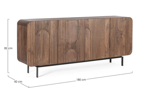 Bizzotto Credenza con 4 ante Orissa Naturale