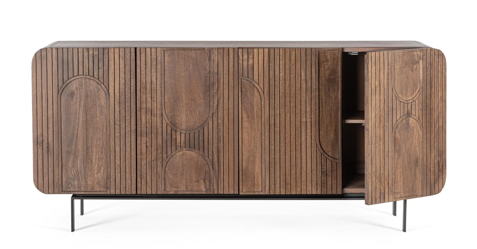 Bizzotto Credenza con 4 ante Orissa Naturale