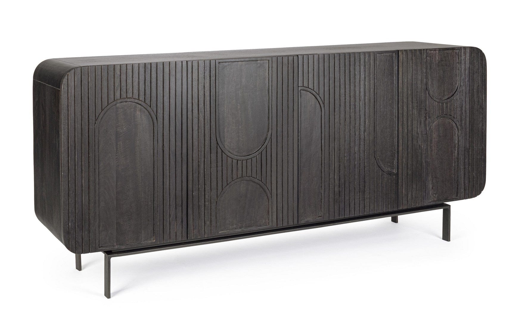 Bizzotto Credenza con 4 ante Orissa Nero