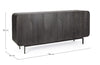 Bizzotto Credenza con 4 ante Orissa Nero