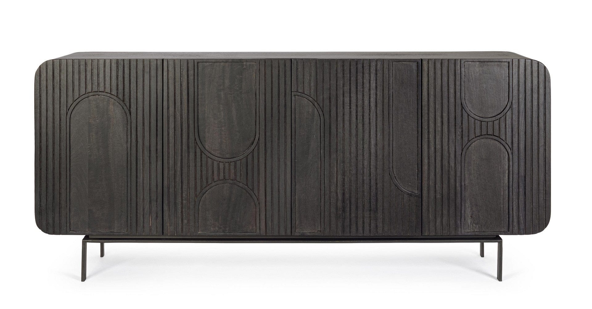 Bizzotto Credenza con 4 ante Orissa Nero