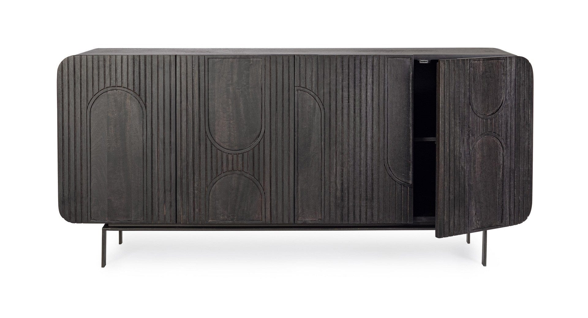 Bizzotto Credenza con 4 ante Orissa Nero