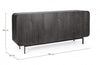 Bizzotto Credenza con 4 ante Orissa Nero