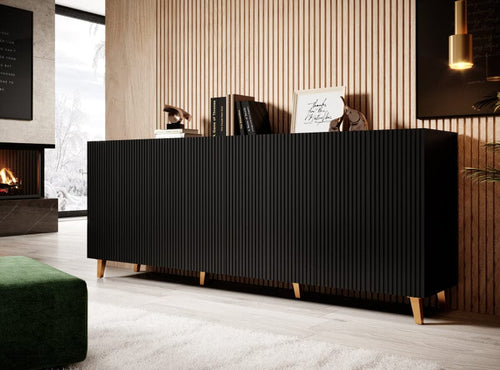 Halmar Credenza con 4 ante Pafos Nero