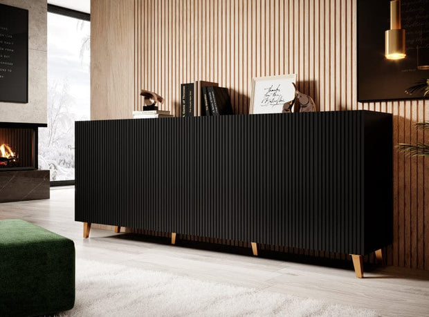 Halmar Credenza con 4 ante Pafos Nero