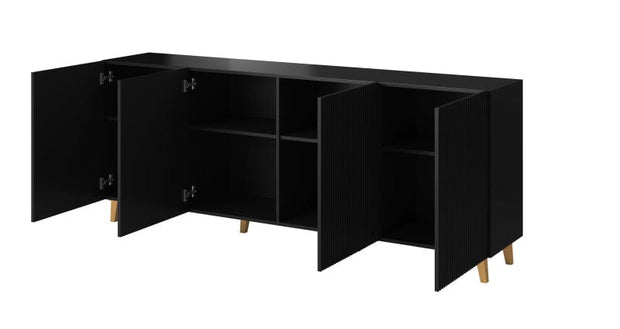 Halmar Credenza con 4 ante Pafos Nero