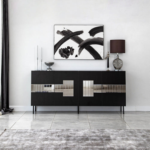 Asir Credenza con 4 ante Paris Grigio