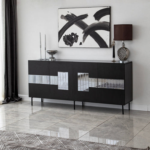 Asir Credenza con 4 ante Paris Grigio