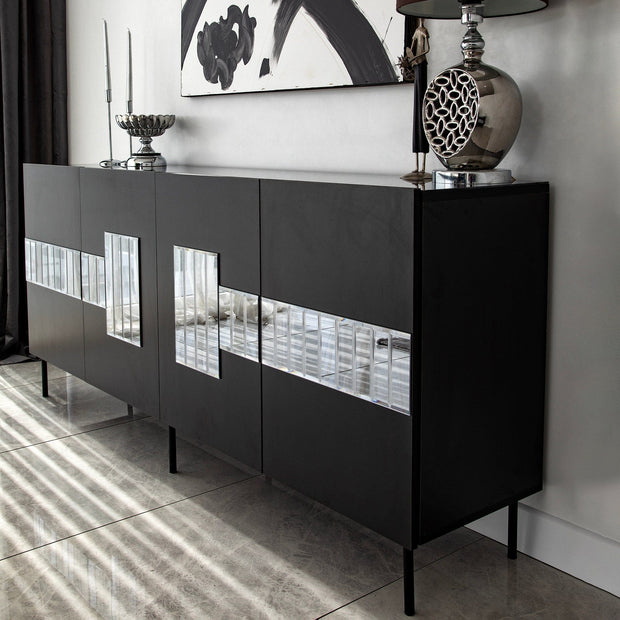 Asir Credenza con 4 ante Paris Grigio