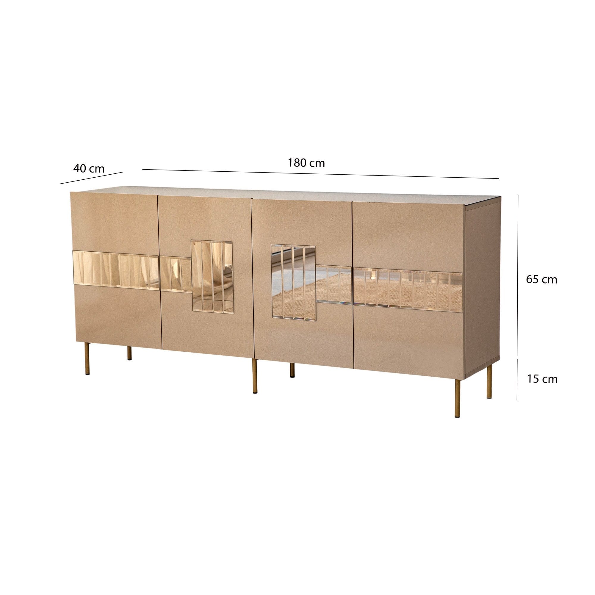 Asir Credenza con 4 ante Paris Ottone