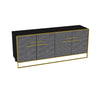 Asir Credenza con 4 ante Polka Nero