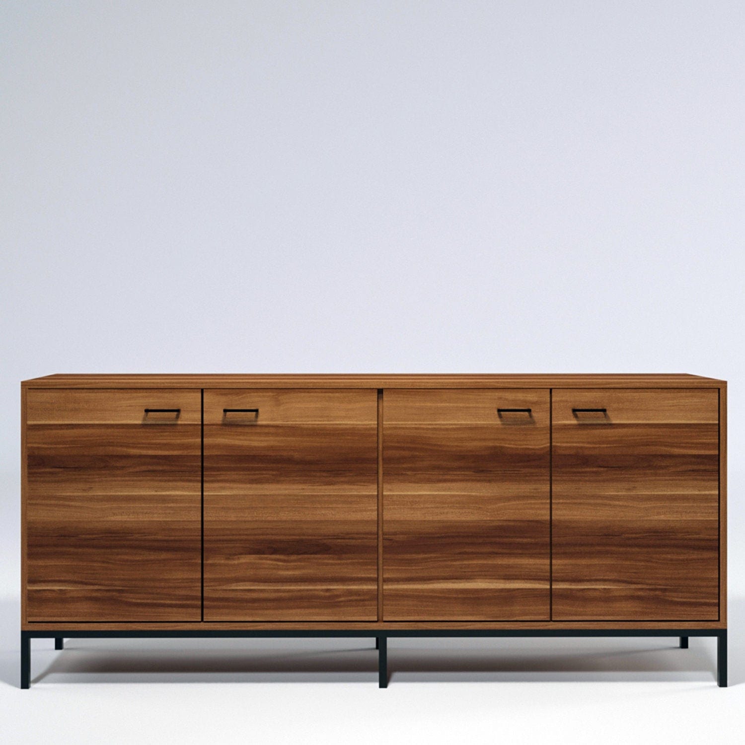 Credenza con 4 ante Porta L2002 Noce (4)