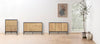Actona Credenza con 4 ante Seaford Nero