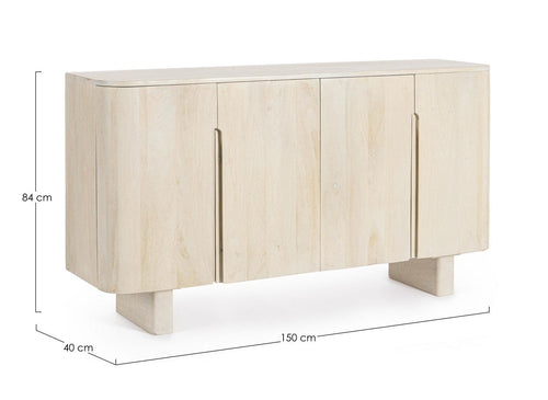 Bizzotto Credenza con 4 ante Serapis Naturale