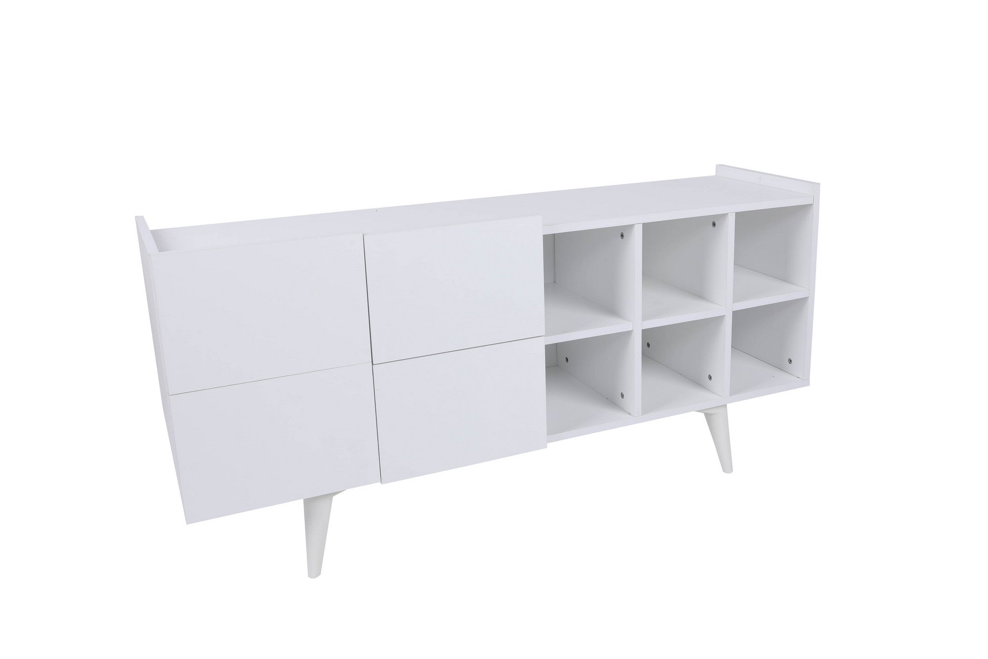 Asir Credenza con 4 ante Tokyo Bianco