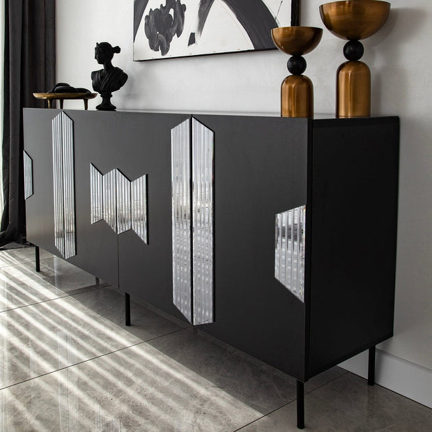 Asir Credenza con 4 ante Vienna Grigio
