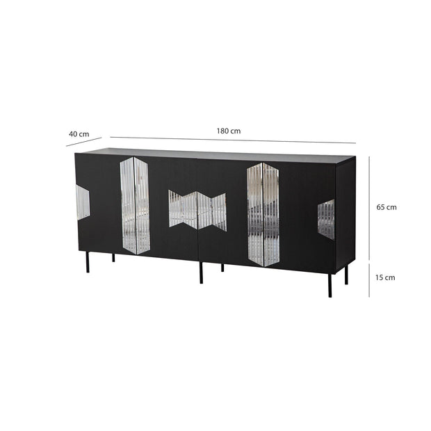 Asir Credenza con 4 ante Vienna Grigio
