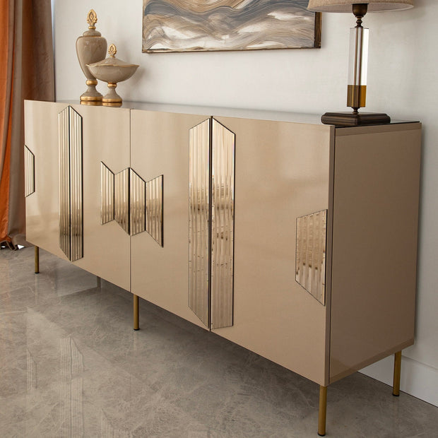 Asir Credenza con 4 ante Vienna Ottone