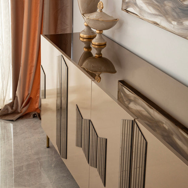 Asir Credenza con 4 ante Vienna Ottone