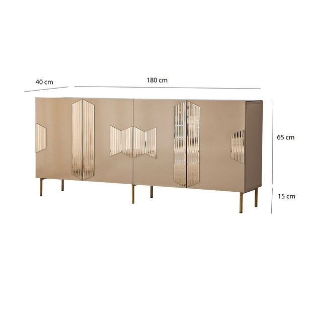 Asir Credenza con 4 ante Vienna Ottone