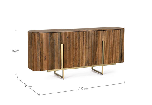 Bizzotto Credenza con 4 ante Vilas Naturale