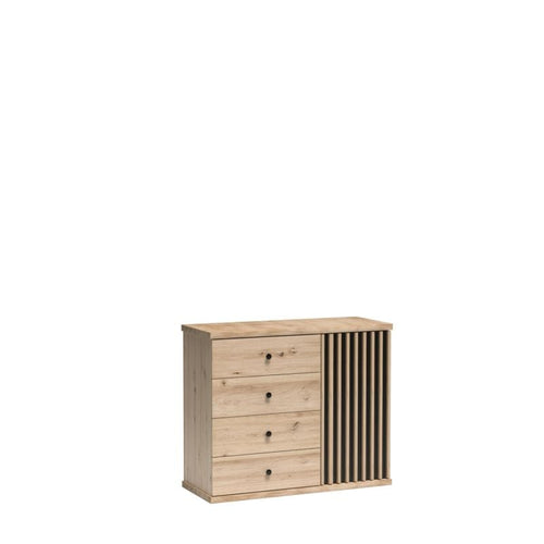 Halmar Credenza con 4 cassetti e 1 anta Cali Quercia