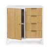 Bizzotto Credenza con 4 cassetti e 1 anta Charley Bianco