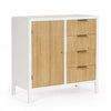 Bizzotto Credenza con 4 cassetti e 1 anta Charley Bianco