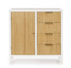 Bizzotto Credenza con 4 cassetti e 1 anta Charley Bianco