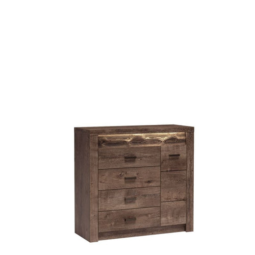 Halmar Credenza con 4 cassetti e 1 anta Indianapolis Naturale
