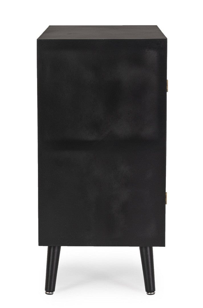 Bizzotto Credenza con 4 cassetti e 1 anta Josine Nero