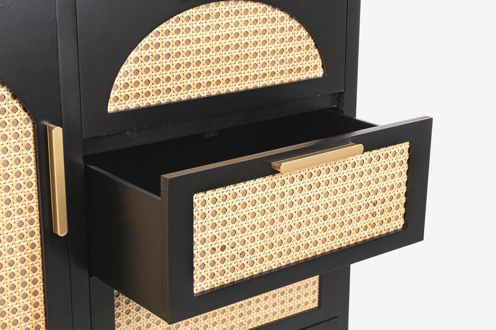 Bizzotto Credenza con 4 cassetti e 1 anta Josine Nero