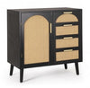 Bizzotto Credenza con 4 cassetti e 1 anta Josine Nero