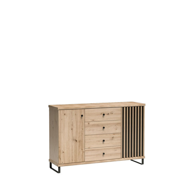 Halmar Credenza con 4 cassetti e 2 ante Cali Quercia
