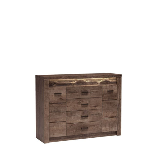 Halmar Credenza con 4 cassetti e 2 ante Indianapolis Naturale