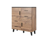 Halmar Credenza con 4 cassetti e 2 ante Lotta Quercia