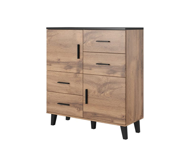 Halmar Credenza con 4 cassetti e 2 ante Lotta Quercia