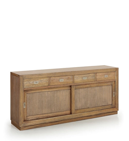 Moycor Credenza con 4 cassetti e 2 ante scorrevoli Merapi Naturale