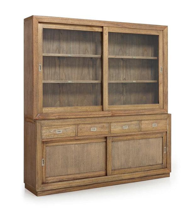 Moycor Credenza con 4 cassetti e 2 ante scorrevoli Merapi Naturale