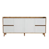Asir Credenza con 4 cassetti e 2 ante Tiredu 2 Bianco