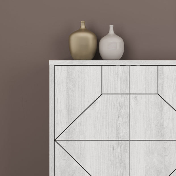 Asir Credenza con 6 ante Dune 183 Bianco