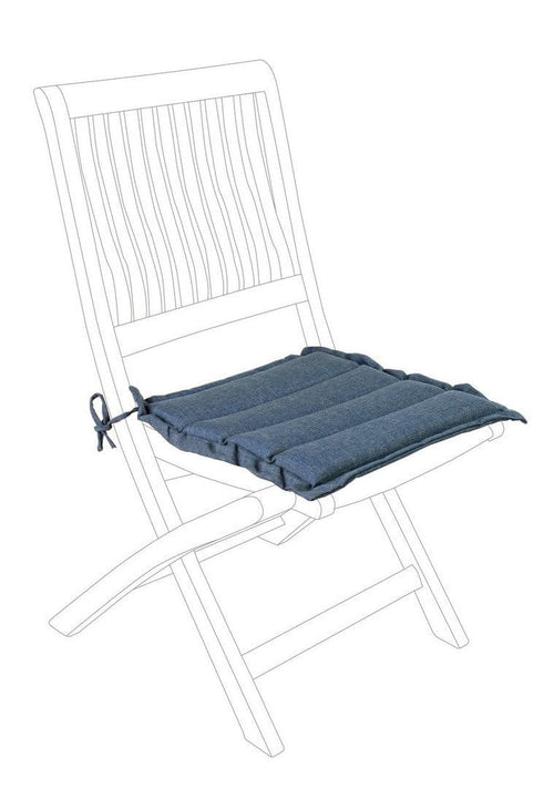 Bizzotto Cuscino da esterno Padded Square Blu