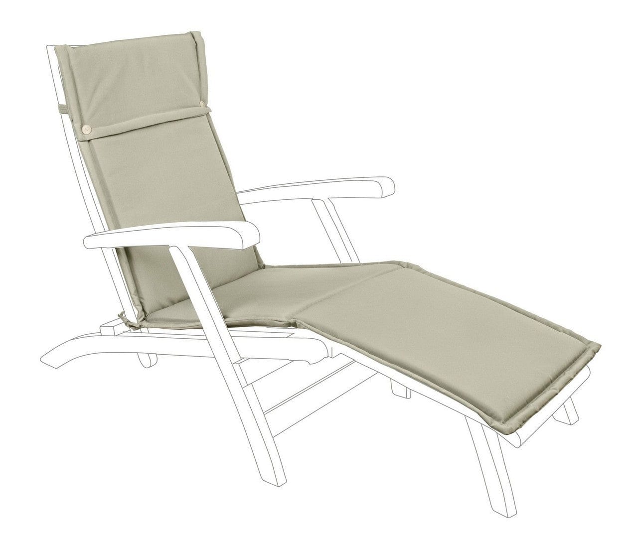 Bizzotto Cuscino da esterno per lettino Rope Beige