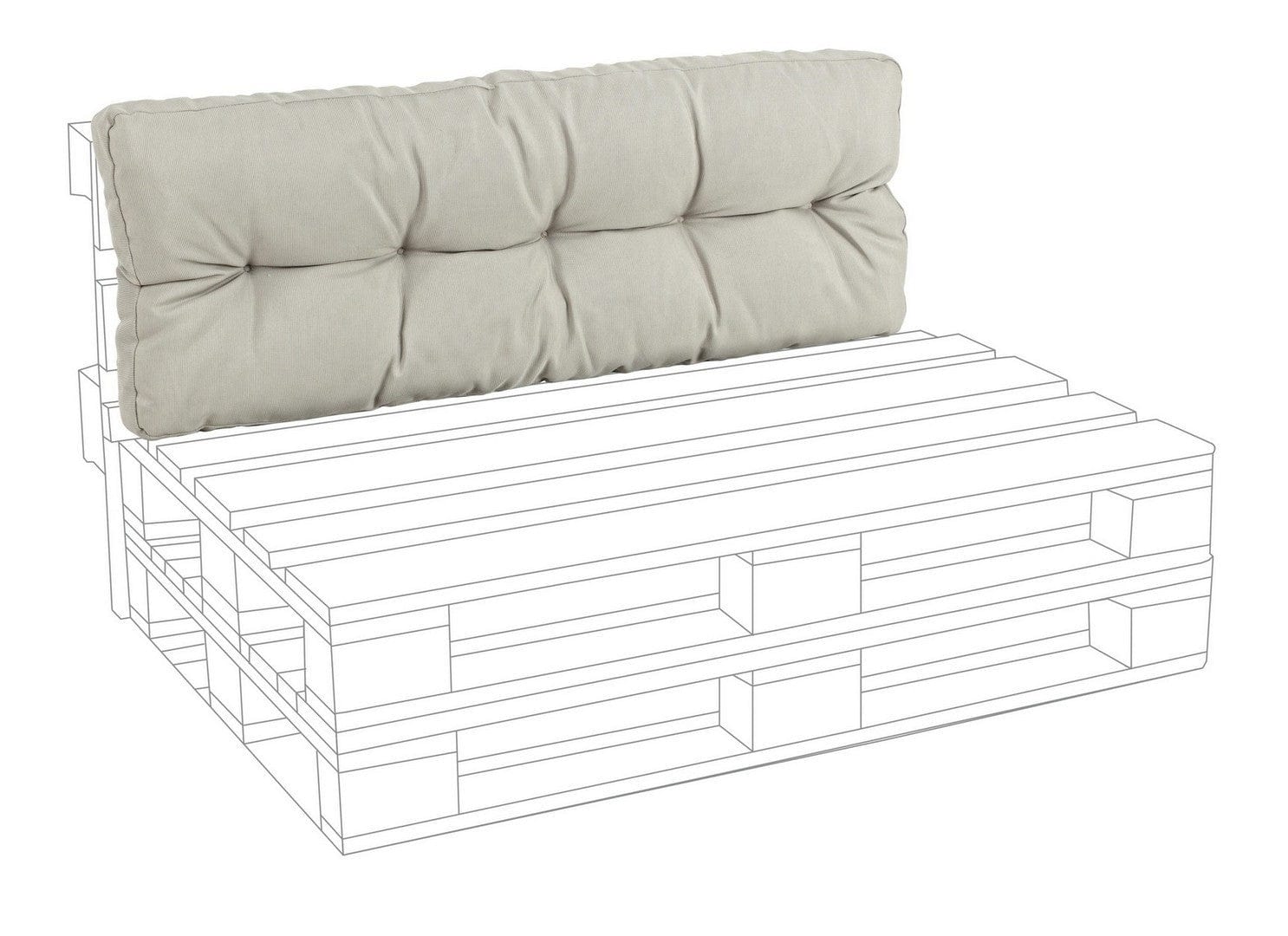 Bizzotto Cuscino da esterno Zerach Beige