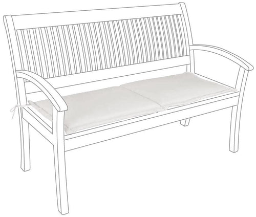 Bizzotto Cuscino da panchina Poly180 S2 Bianco